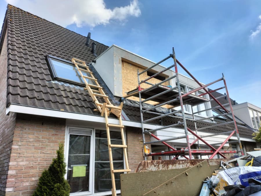 Het dakvlak opengelegd