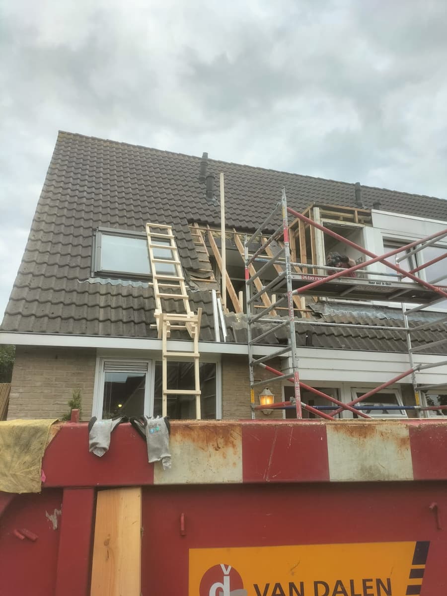 Werken vanaf de steiger