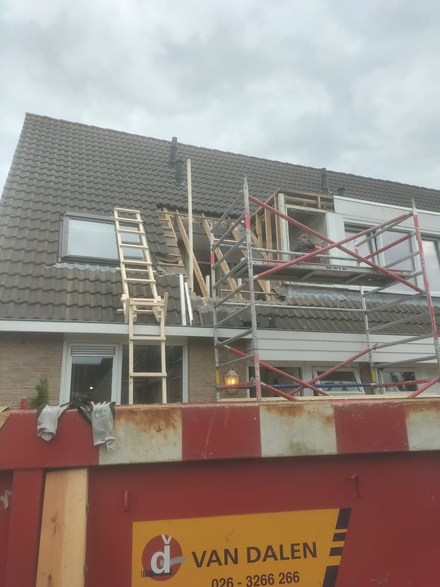 Constructie van de dakkapel